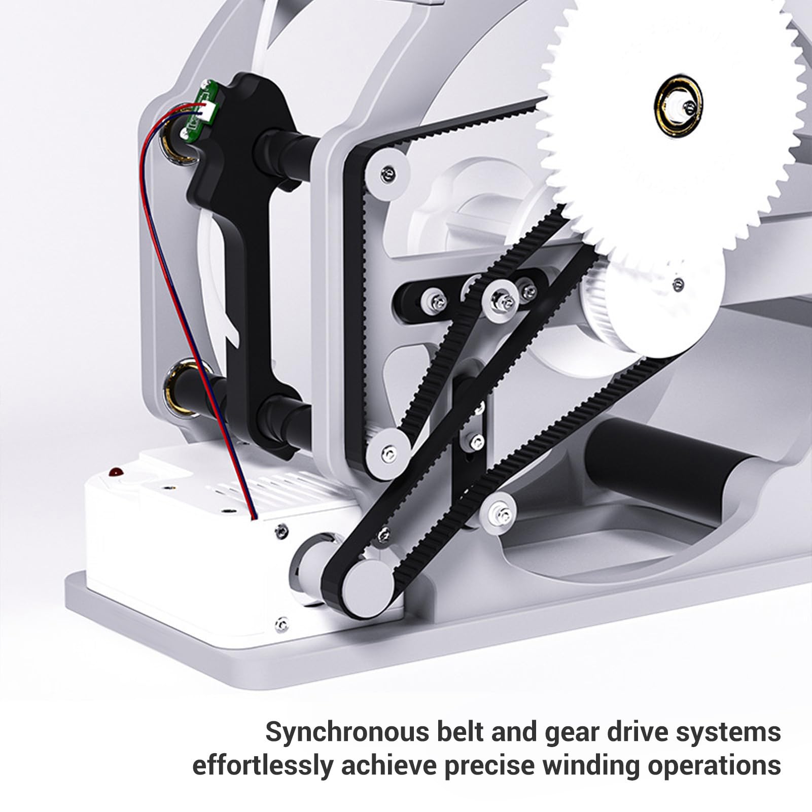 Aramox Bobinadora de Filamentos de Impresión 3D Rebobinadora Automática Sensor de Filamentos Bobinadora de Eléctricos con Adaptador de Suministro para PLA PETG ABS TPU (Enchufe de la UE)