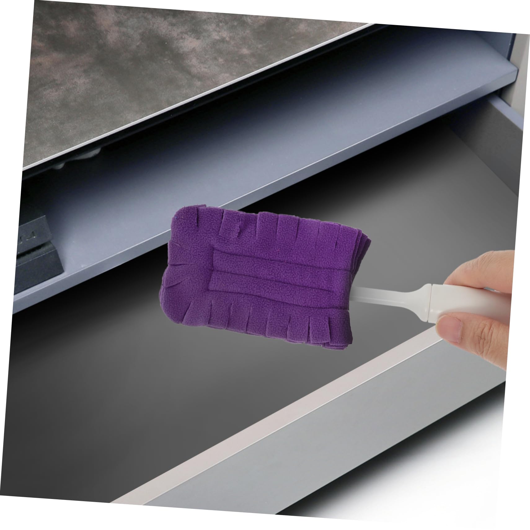 OUNONA 15piezas Recambios para Plumero Reutilizables y Lavables para Limpiar Ventiladores Ventanas y Pisos El Hogar Viene Morado