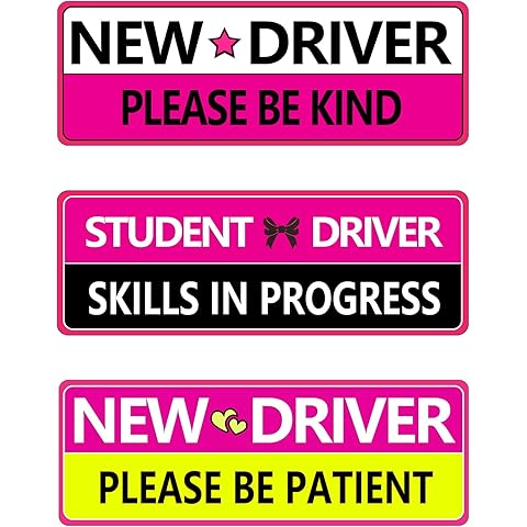 3pcs New Driver Magnet for Car,Student Driver Magnet, Please Be Patient Student Dri...
