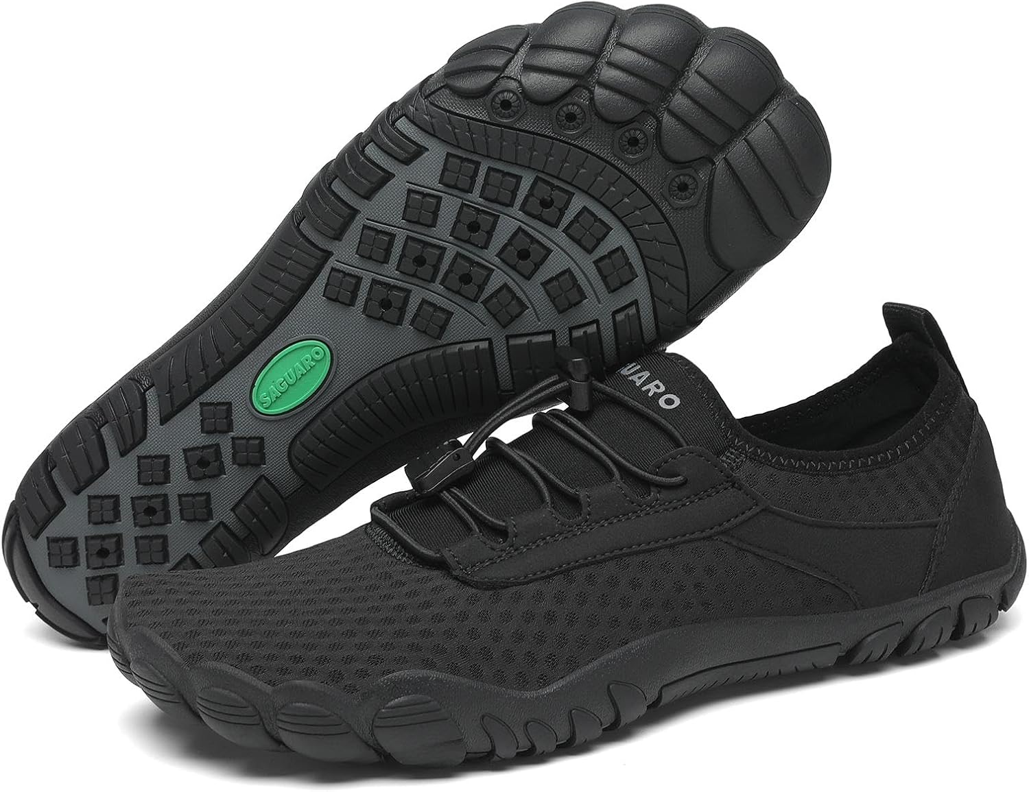 SAGUARO Unisex Barefoot Bathing Shoes Non-Slip Barefoot Shoes Quick-Drying Water Shoes with Drainage Holes Size 36-48