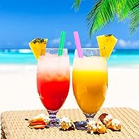 Vista 7 de 200PCS 8.3 inch Jumbo Smoothie Straws,Colorful Disposable Plastic Large Wide-mouthed Straw