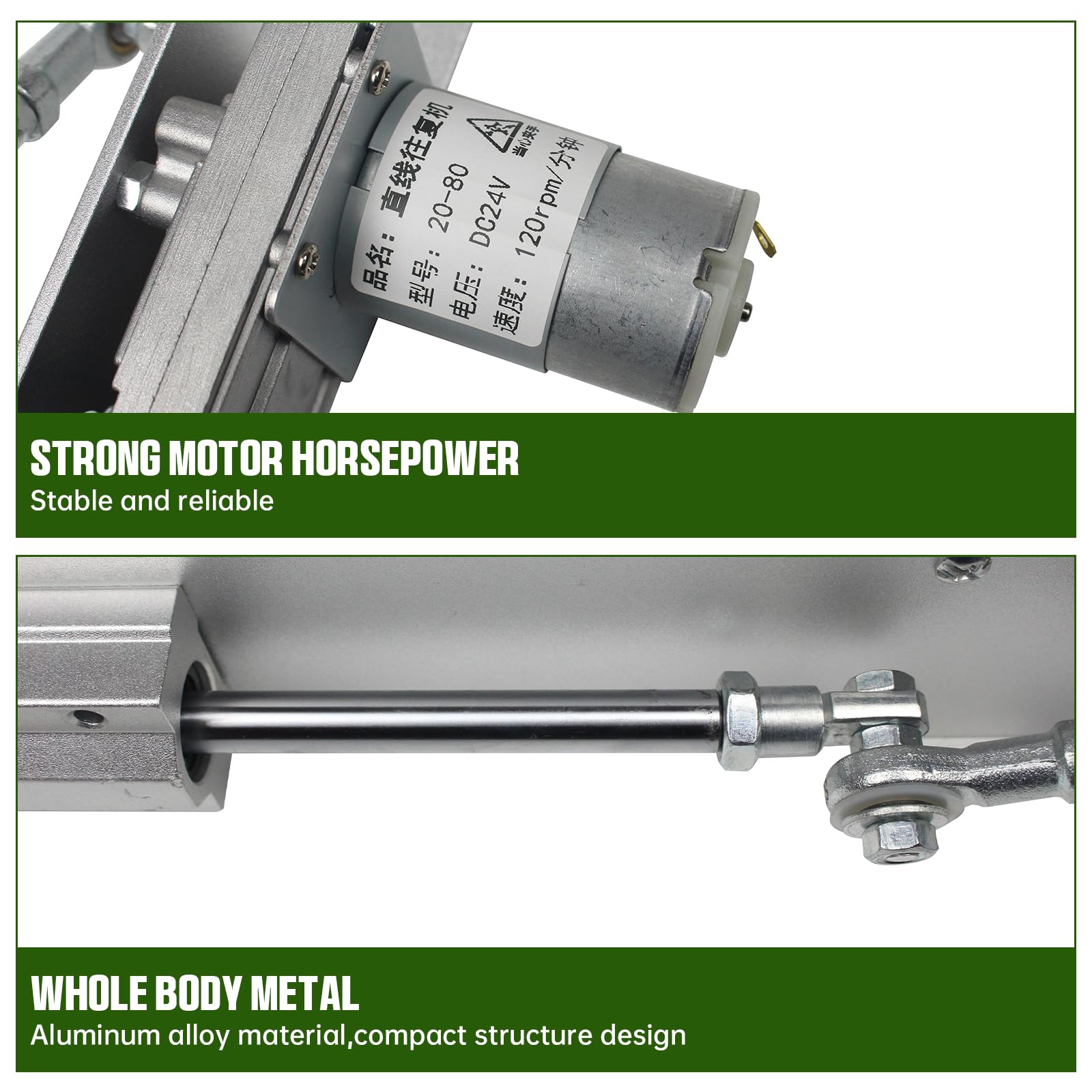 CNCTOPBAOS Reciprocating Linear Actuator DC24V Adjustable 0.78"-3.14" 120RPM — Amazon image 7