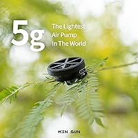 Vista 3 de KINSUN Kin Pump Bomba de aire ultraligera para colchonetas de dormir, mini bomba eléctrica de 0.18 onzas con múltiples adaptadores para inflables