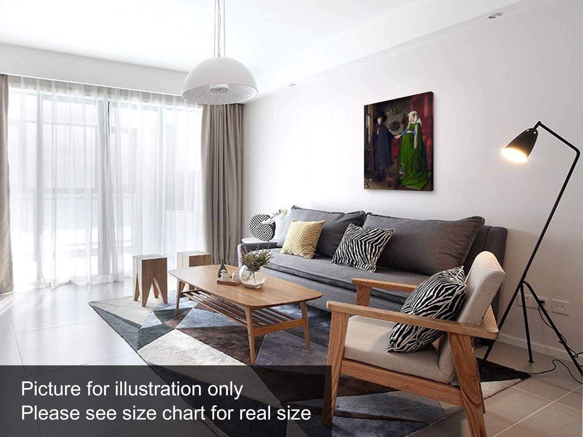 Niwo ART - The Arnolfini Portrait, World's Most Famous Paintings Series, Canvas Wall Art Home Decor, Gallery Wrapped, Stretched, Framed Ready to Hang (20