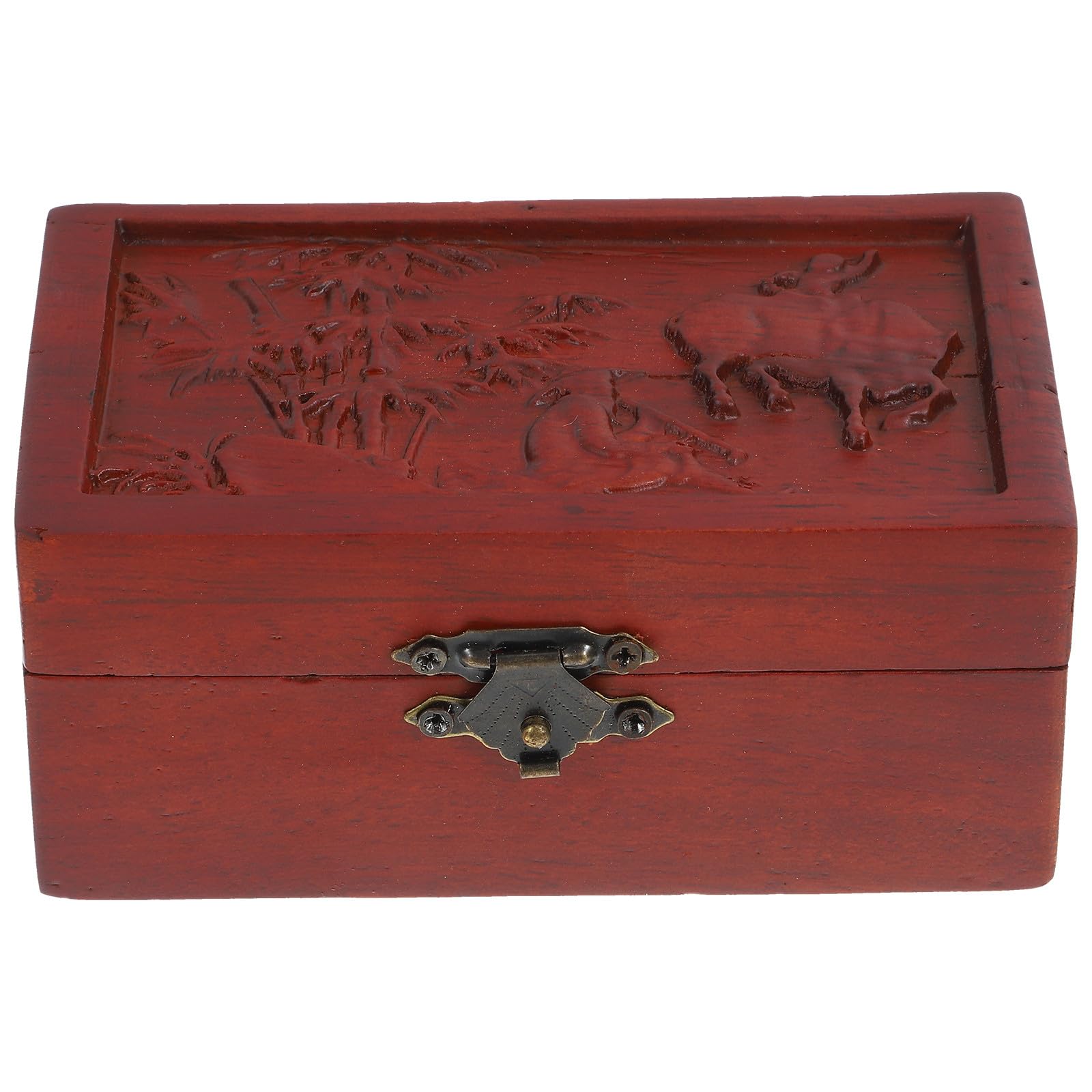 ERINGOGO Coffrets à Bijoux en Bois de Palissandre Style Rétro Délicat, Boîte de Rangement pour Boucles D'oreilles et Colliers, pour Décoration ou Anniversaire