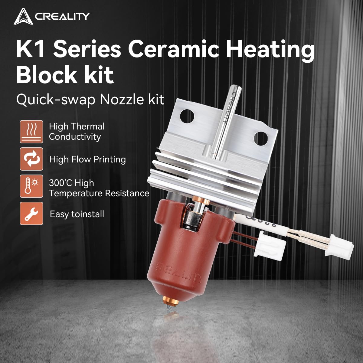Amazon.co.jp: Creality K1シリーズ ホットエンドキット ヒートシンク