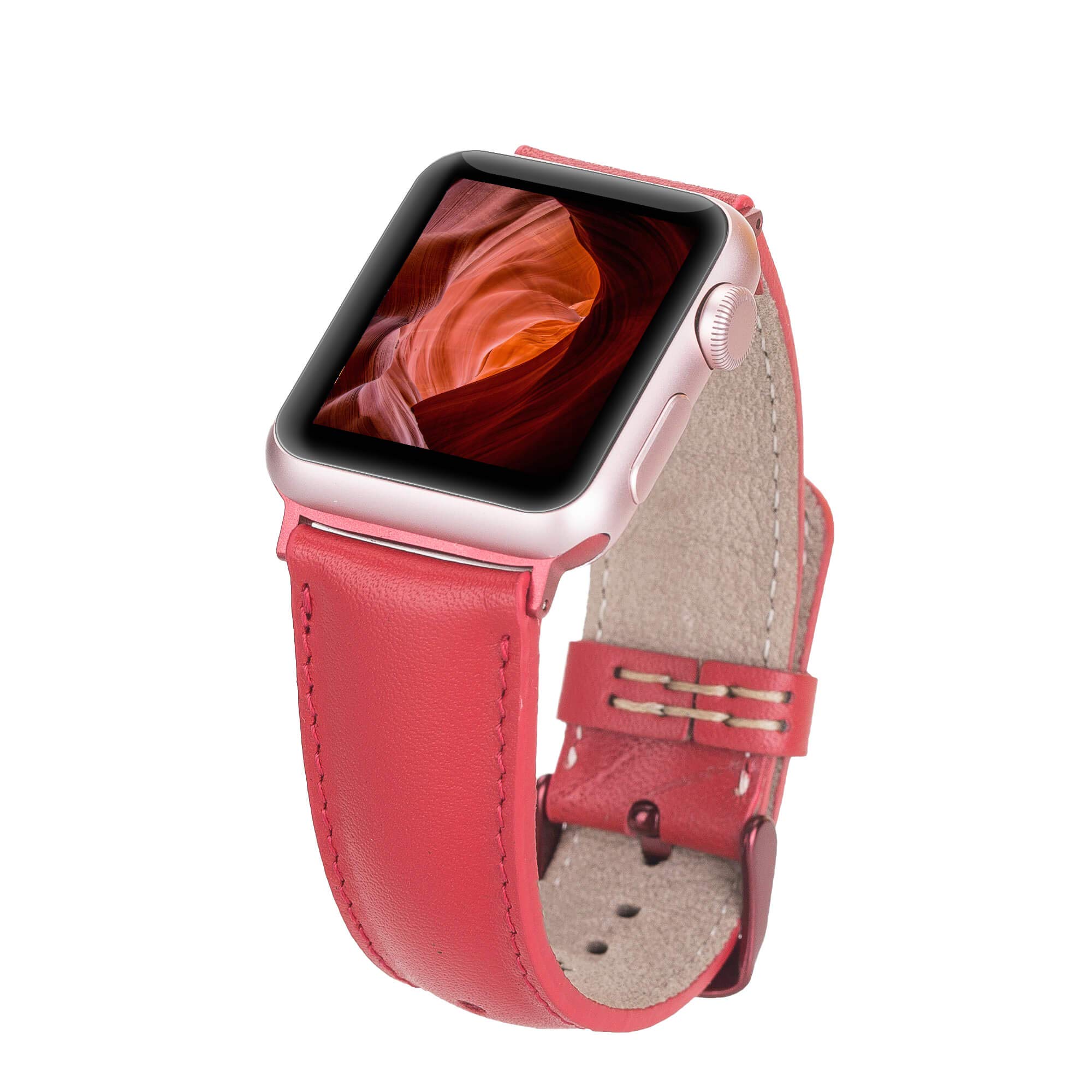 Venito Tuscany Skórzany pasek do zegarka, kompatybilny z Apple Watch 44 mm, 42 mm, 40 mm, 38 mm, iWatch serii 1, 2, 3, 4, 5, 6, 7, SE