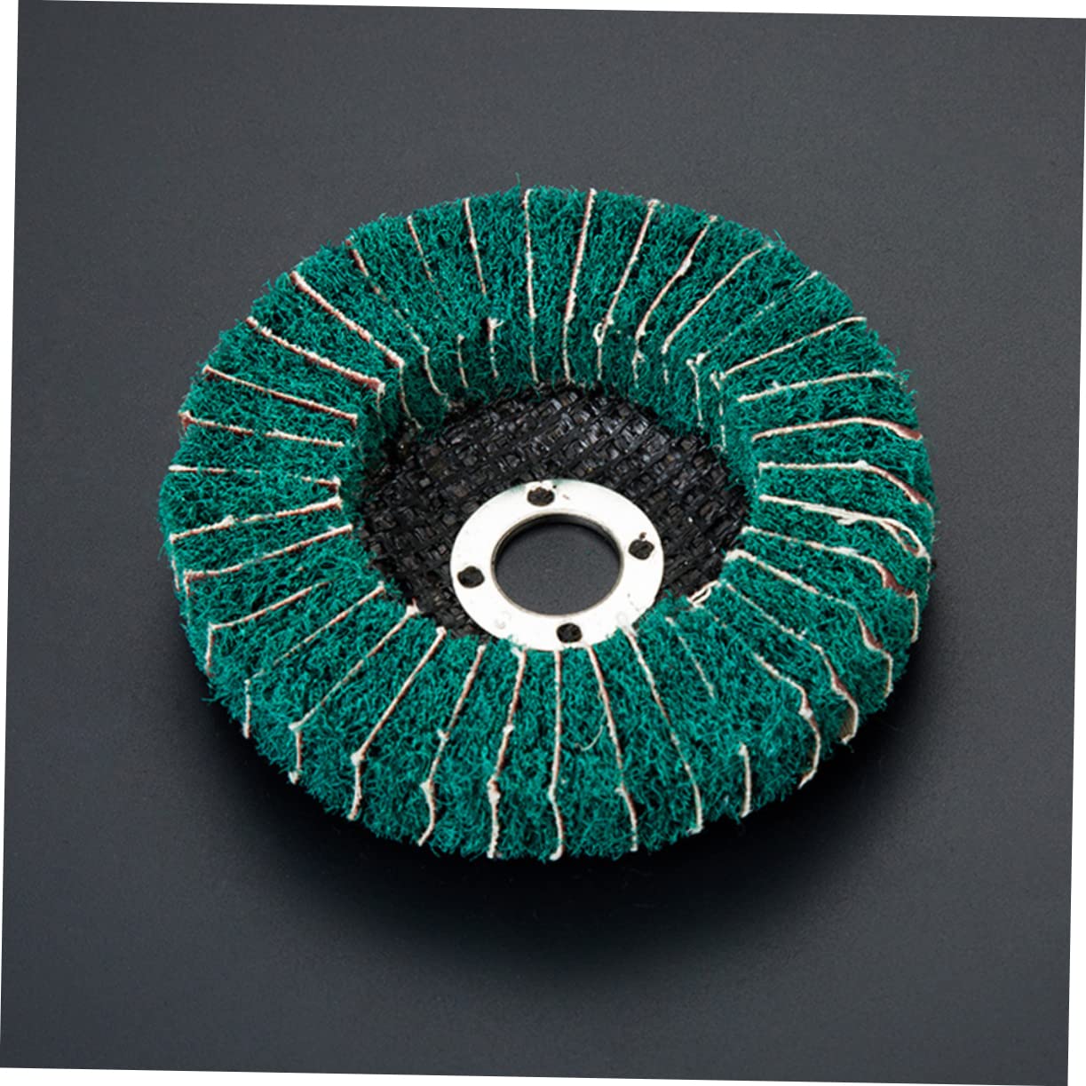 SHERCHPRY Cleaning Angle Impeller Clip 5pcs Green Scrub Pads Strong Scrubbing Sanding Wheel Surface