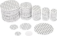 PATIKIL 500 Pack PS Foam Lid Liners Seals - 20/24/28/38/63mm Pressure Sensitive Adhesive Caps for Jars Bottles Glass Plastic