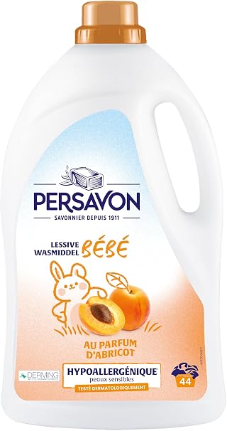 Persavon Persavon Bébé - Lessive Liquide Hypoallergénique à l'Abricot Bio
