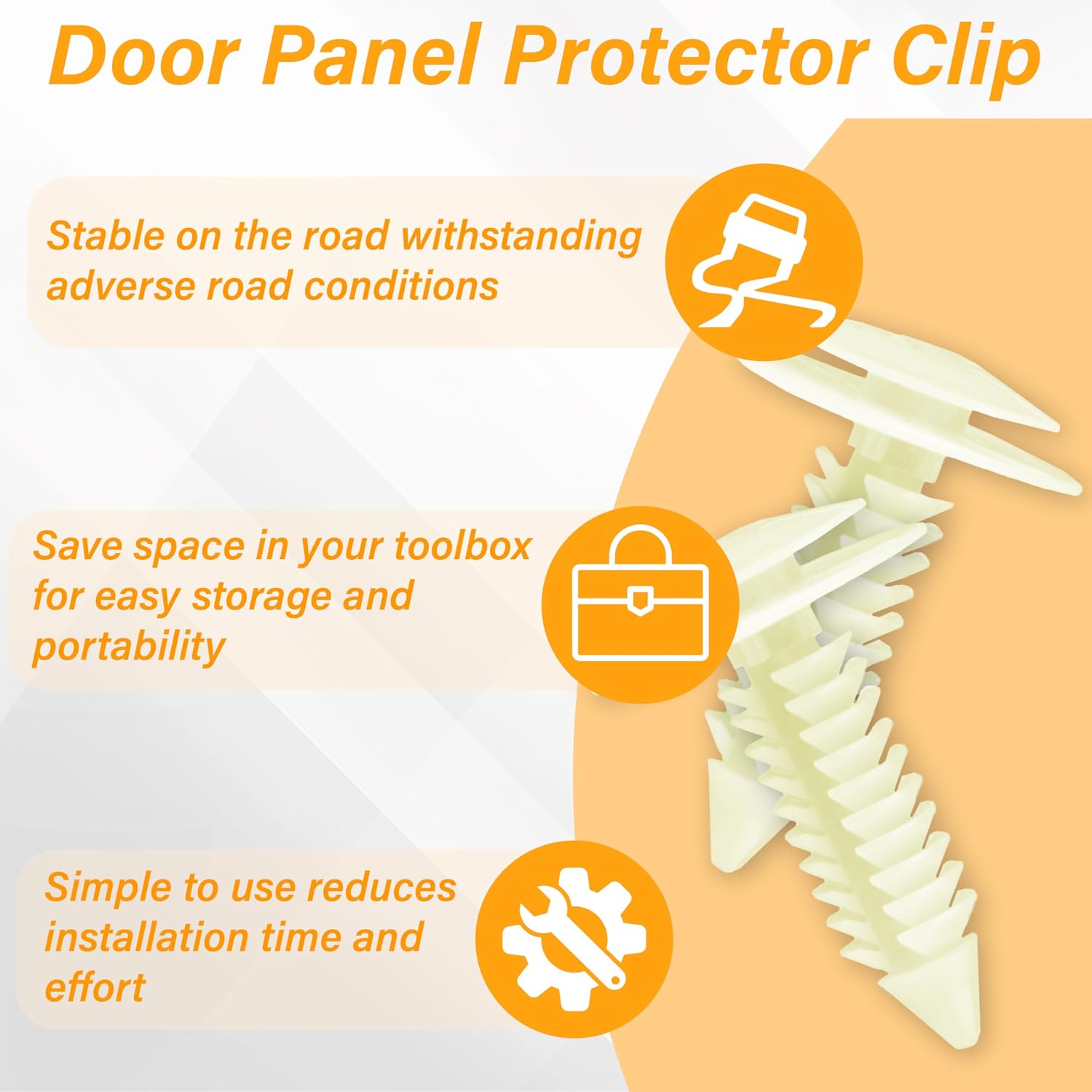 50 PCS Nylon Door Trim Panel Retainer Clip, Interior Door Panel Clip Replaces for GM 363137, Compatible with Chevrolet Cadillac Buick Blazer Silverado Truck GMC Yukon