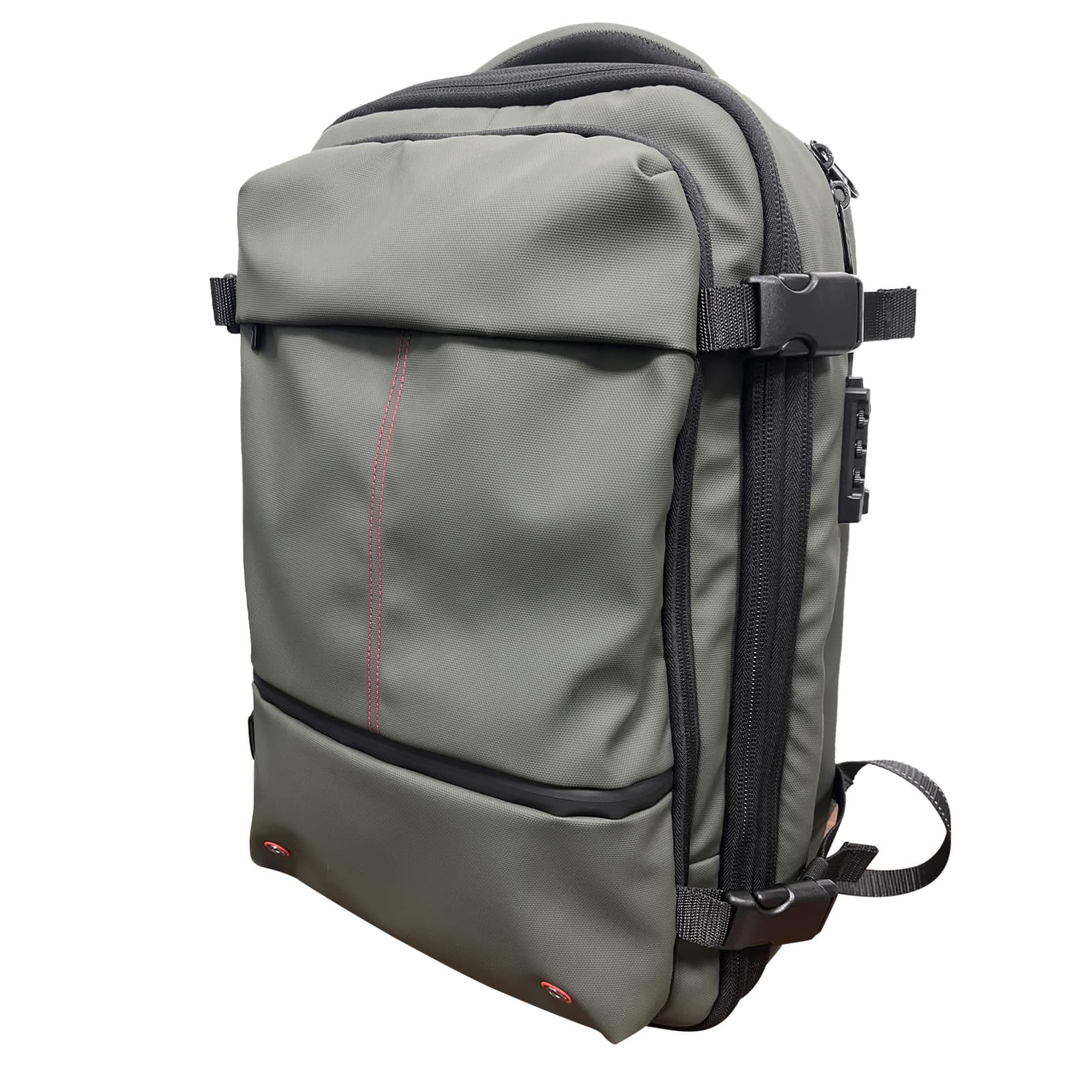 Vakuum-Rucksack, 19 Zoll Erweiterbarer Vakuum-Kompressionsbeutel mit Vakuumpumpe, Wasserdichter Vacpack-Rucksack, Platzsparende Taschen für Reisen und Camping (GREEN)