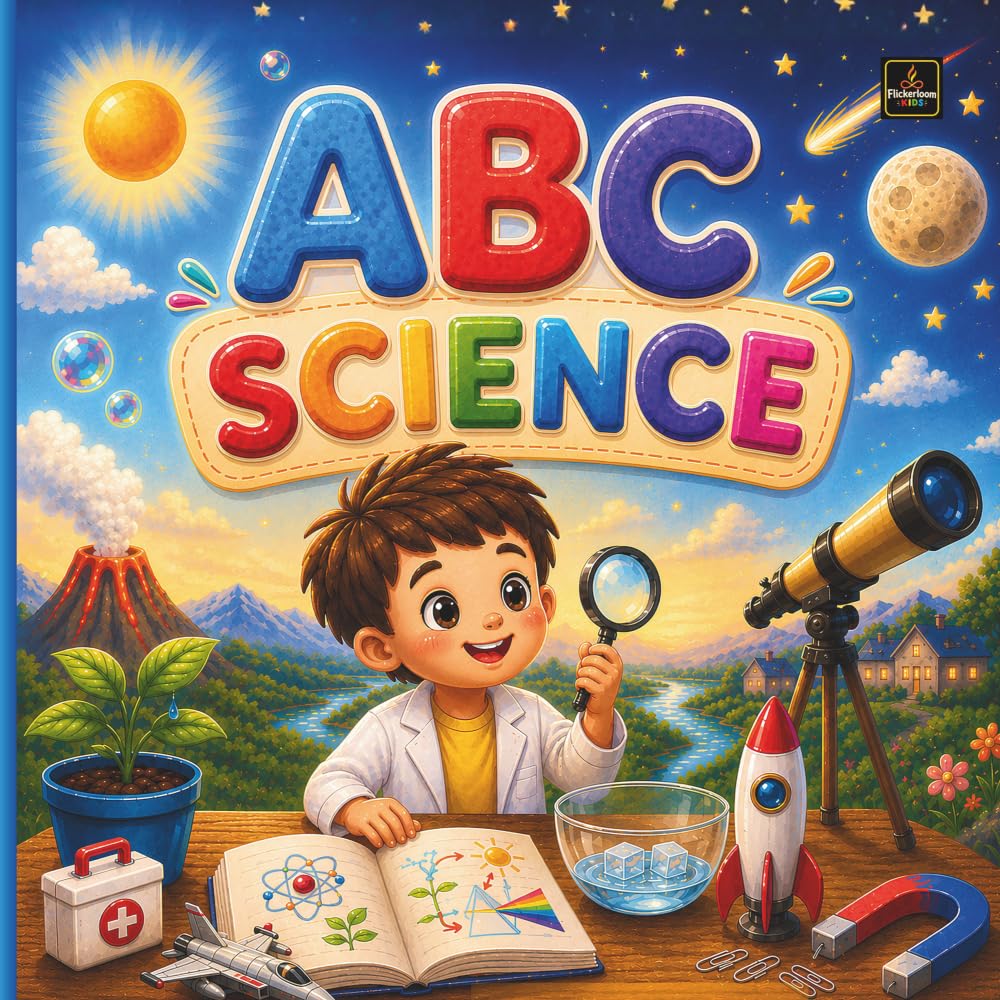 Learn ABC With Science: Learn Letters A to Z with Simple Fun Science (Flickerloom ABC Adventure)