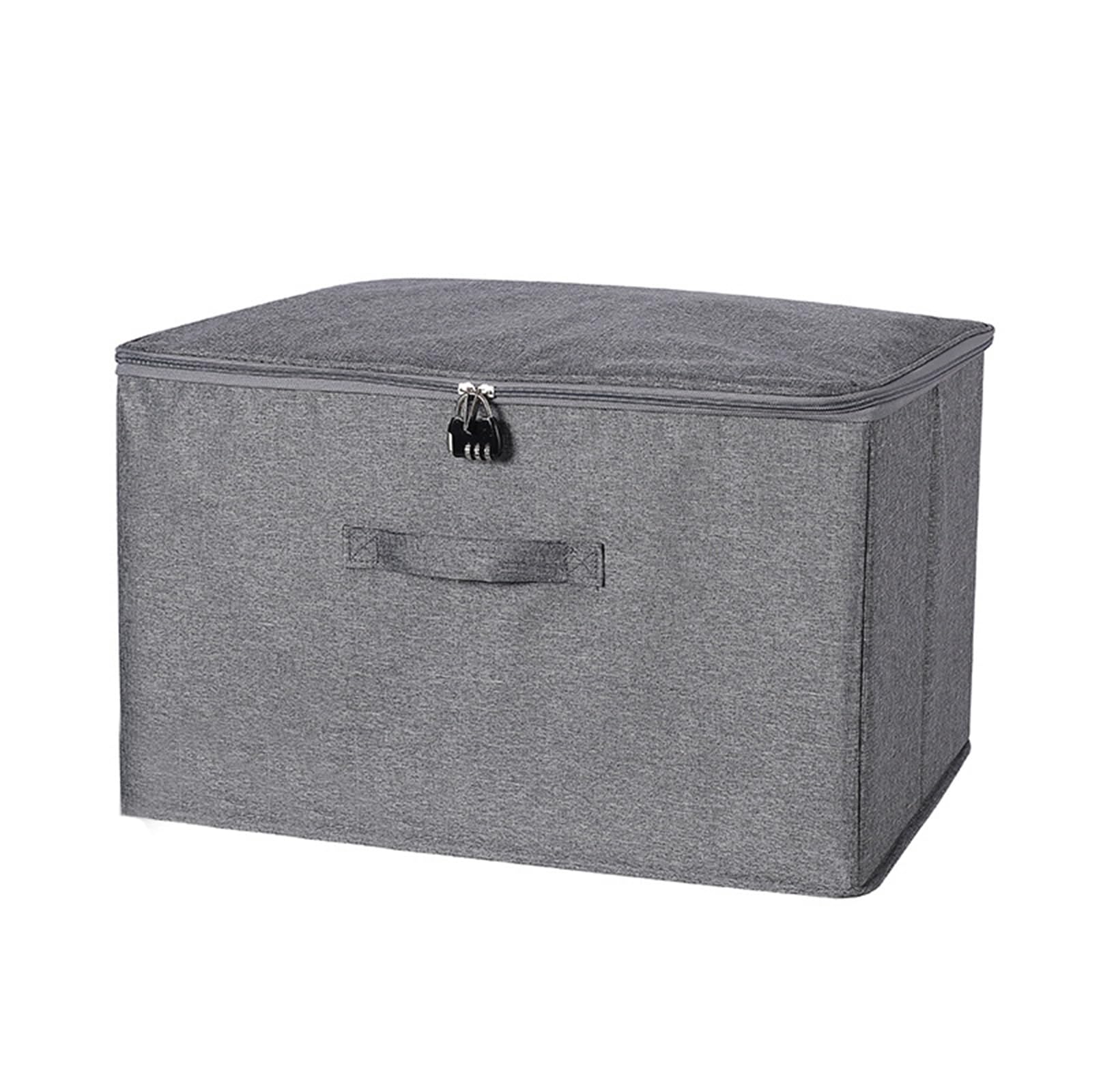 Msioytog Locking Storage Bin Easy Assembly Without Tool Required Sturdy PP Oxford Cloth for Portable Room Use Secure Storage Organizers Small Space