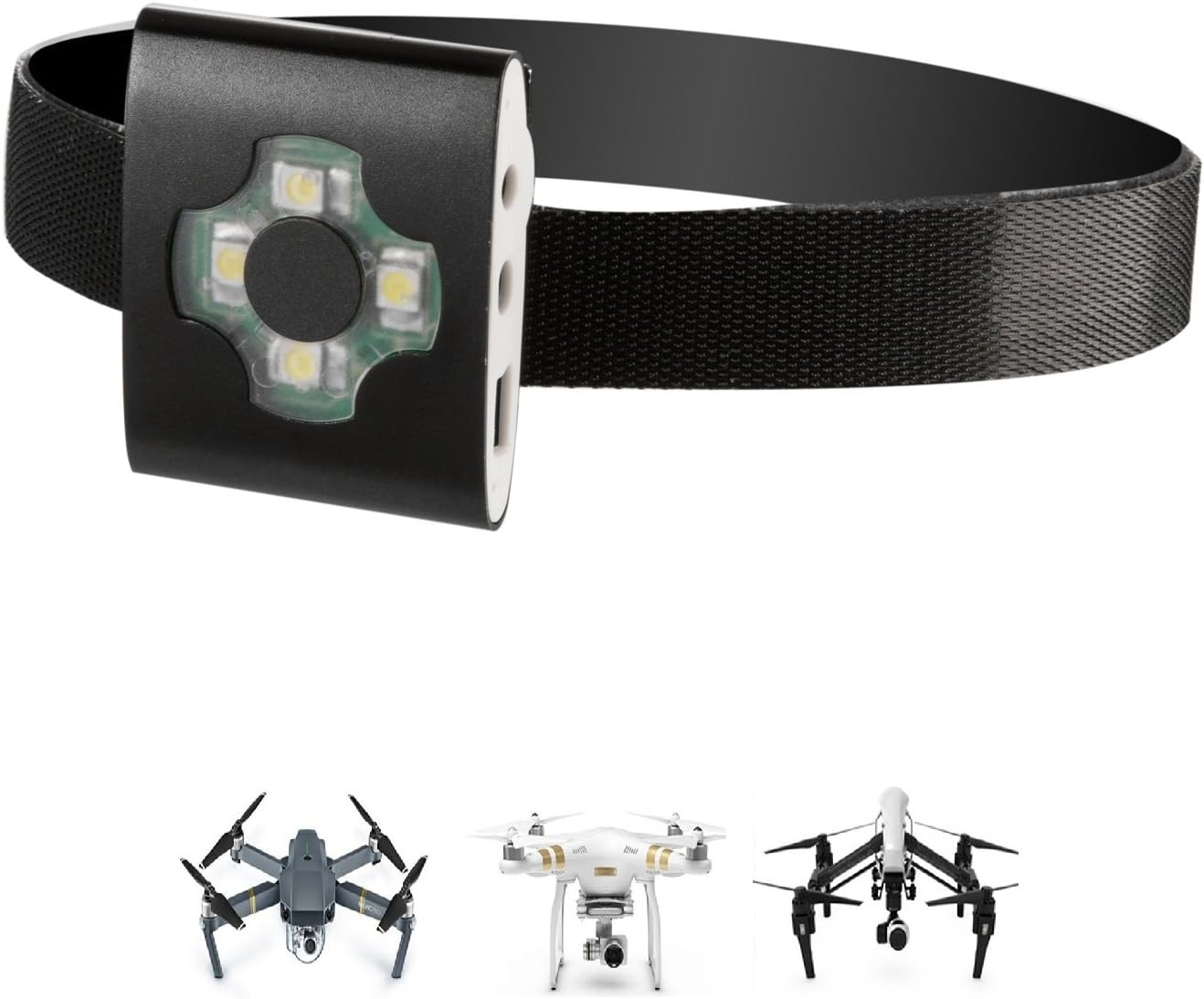 LeWu UAS Drone LED Strobe Light for Night Flights, UAV Locator Strobe Light Fits All Multirotor Quadcopter DJI Inspire Phantom Mavic RC Aircraft Yuneec Typhoon, UAV Drones FAA Approved Compliant