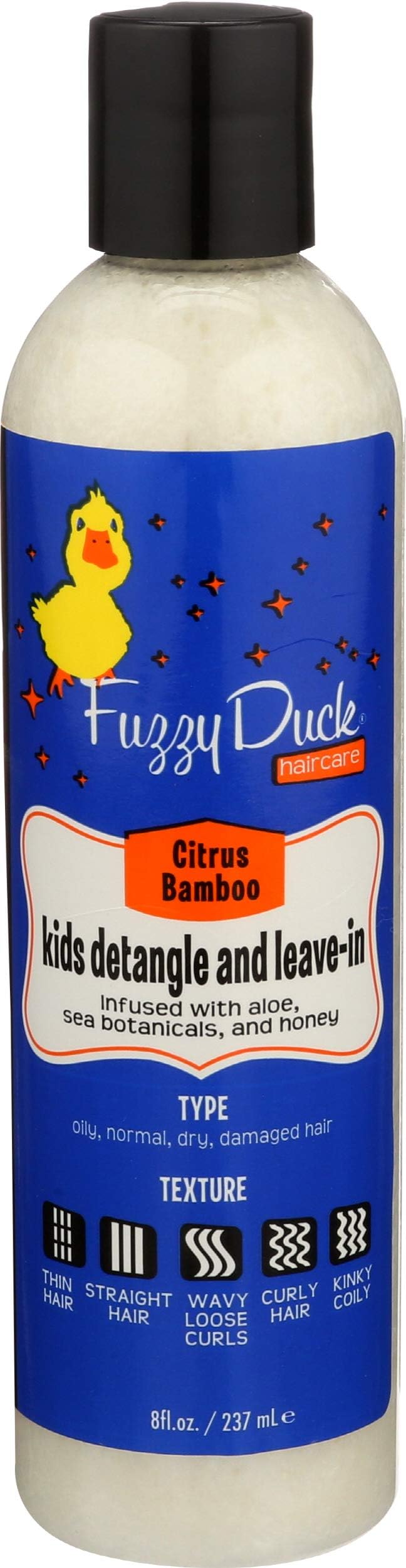 FuzzyDuck240ml, Detangle & Leave-in Conditioner for Fine, Thick, Wavy, Curly & Kinky-Coily Natural hair, Anti Frizz Curl Moisturiser, Definer & Lightweight Curl Enhancer w/ Aloe, great for Dry Hair.