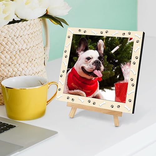 Miniatura 7 de Marco de fotos de perro personalizado con caballete, regalo conmemorativo personalizado para mascotas para amantes de las mascotas, retrato