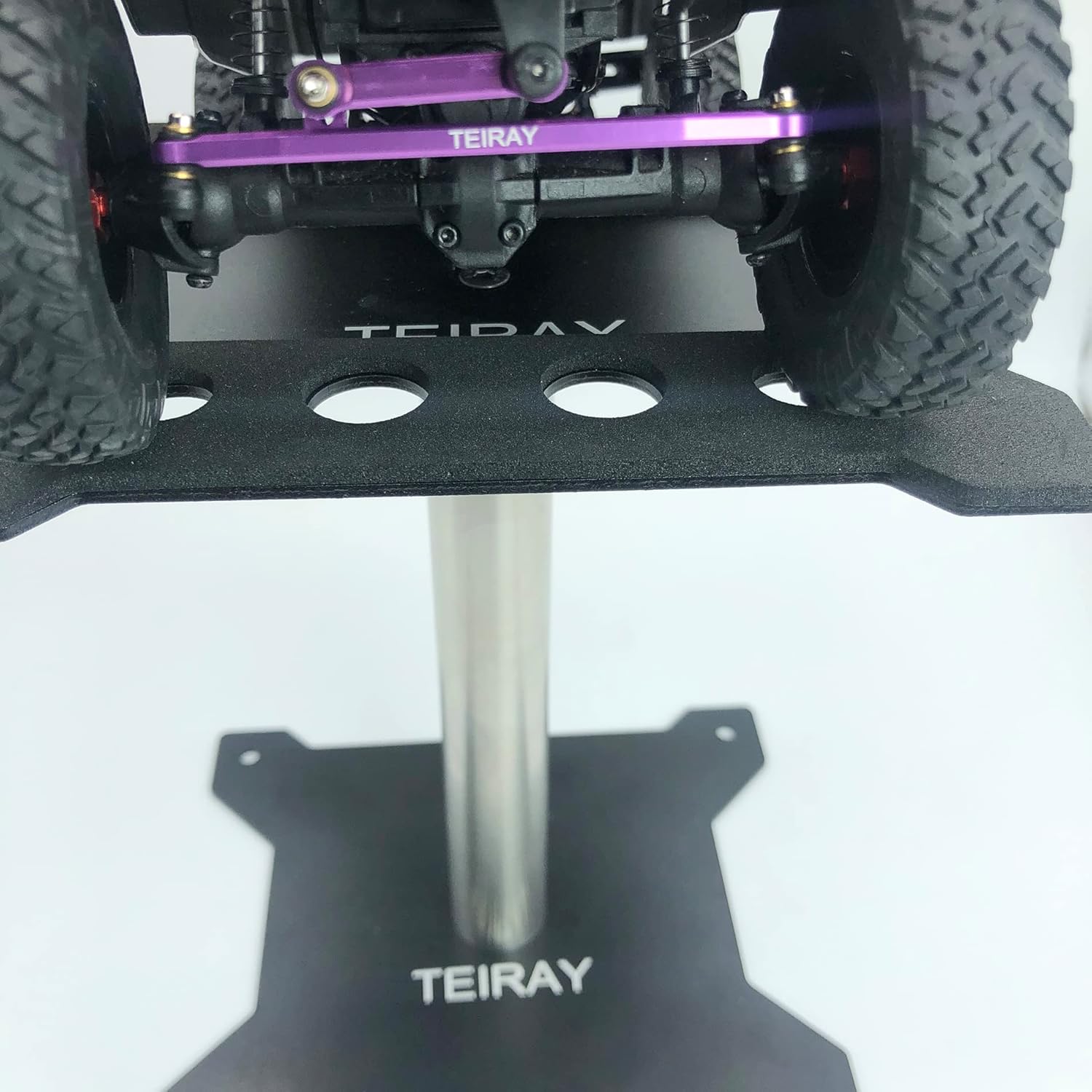 SCX24 Links Upgrades High Clearance RC Crawler Car Steering Rod Tie for AXIAL 1/24 SCX24 AXI00001 C10 AXI00002 Wrangler JLU AXI00006 Bronco (Purple)