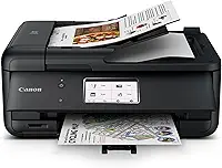 Canon Impressora multifuncional TR8620a Home Office | Copiadora | Scanner| Fax | Alimentador automático de documentos | Foto e documentos | Airprint (R) e Android, preto