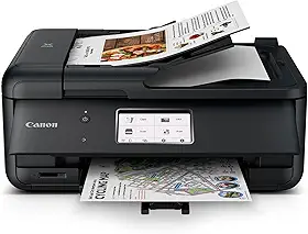 Canon Impressora multifuncional TR8620a Home Office | Copiadora | Scanner| Fax | Alimentador automático de documentos | Foto e documentos | Airprint (R) e Android, preto