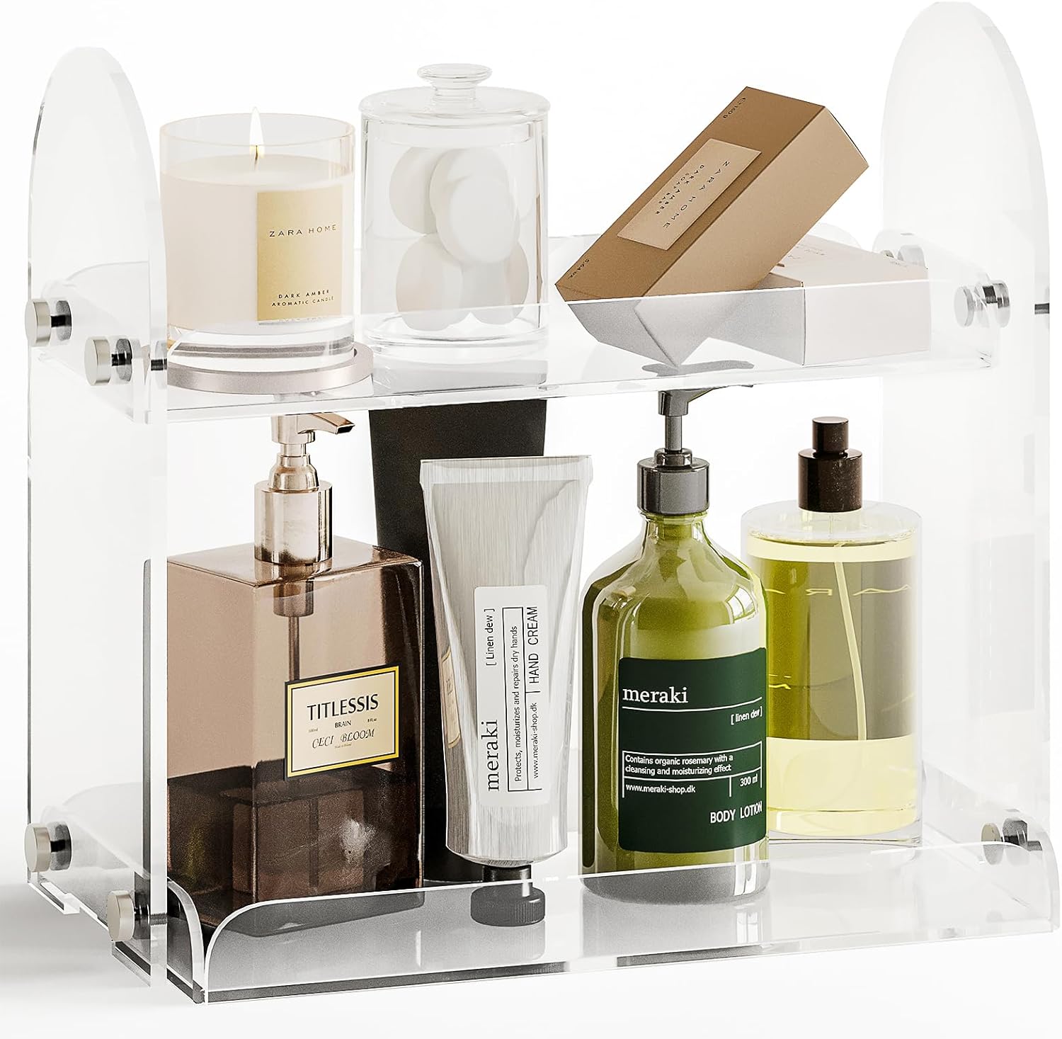 Amazon.com: Fixwal Bathroom Counter Organizer, 2 Tier Bathroom ...