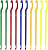 SAMSFX Fishing Hook Remover Tool - 10pcs Disgorgers, Plastic Portable Unhook Extractor, 5 Colors