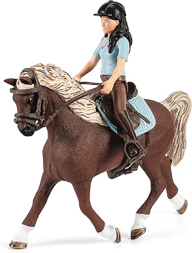 Miniatura 3 de Horse Club de Schleich juego de 13 piezas caballos de juguete para niñas y niños de 5 a 12 años zona para el baño de caballos con Emily y Luna el