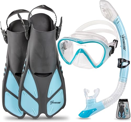 Seavenger Aviator Snorkeling Set with Gear Bag
