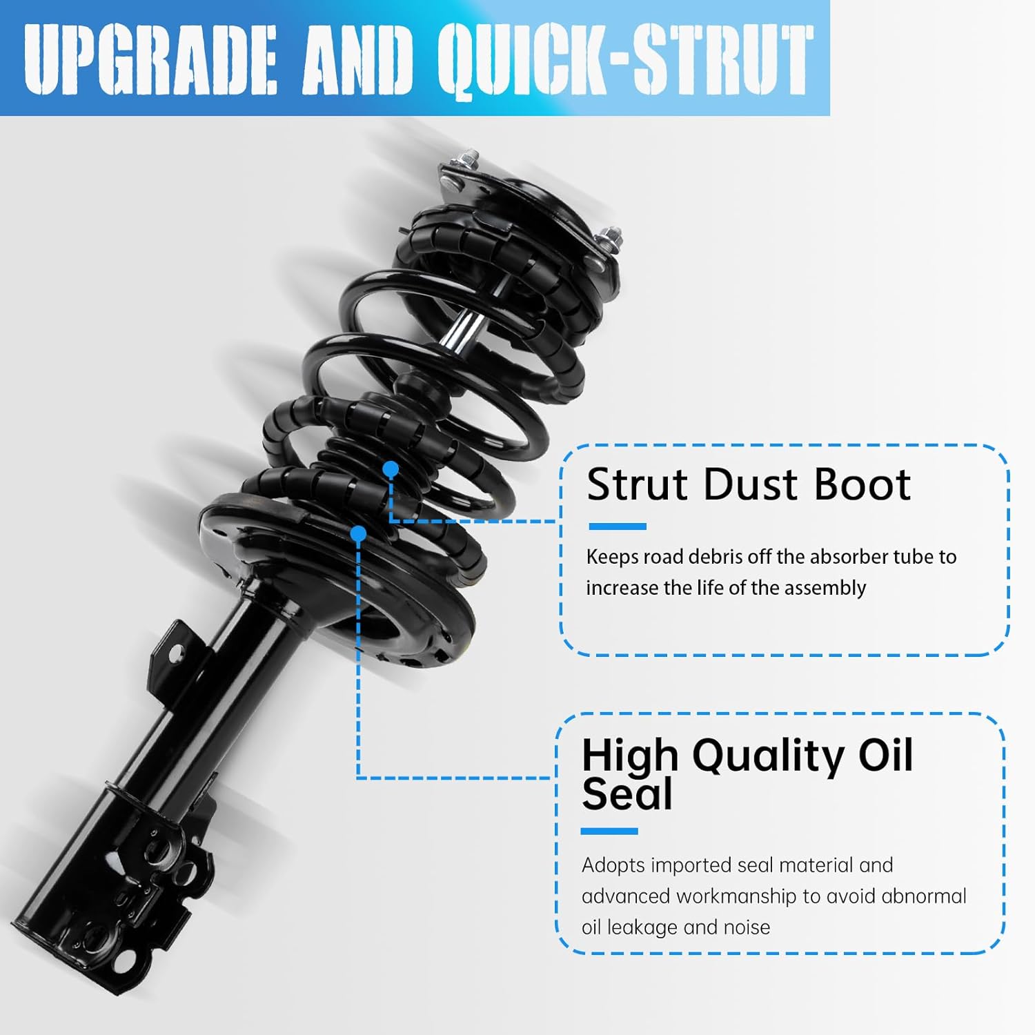 Front Struts Assembly w/Coil Spring Shock Absorbers Replacement for 2007-2011 Toyota Camry 172307 172308 Set of 2