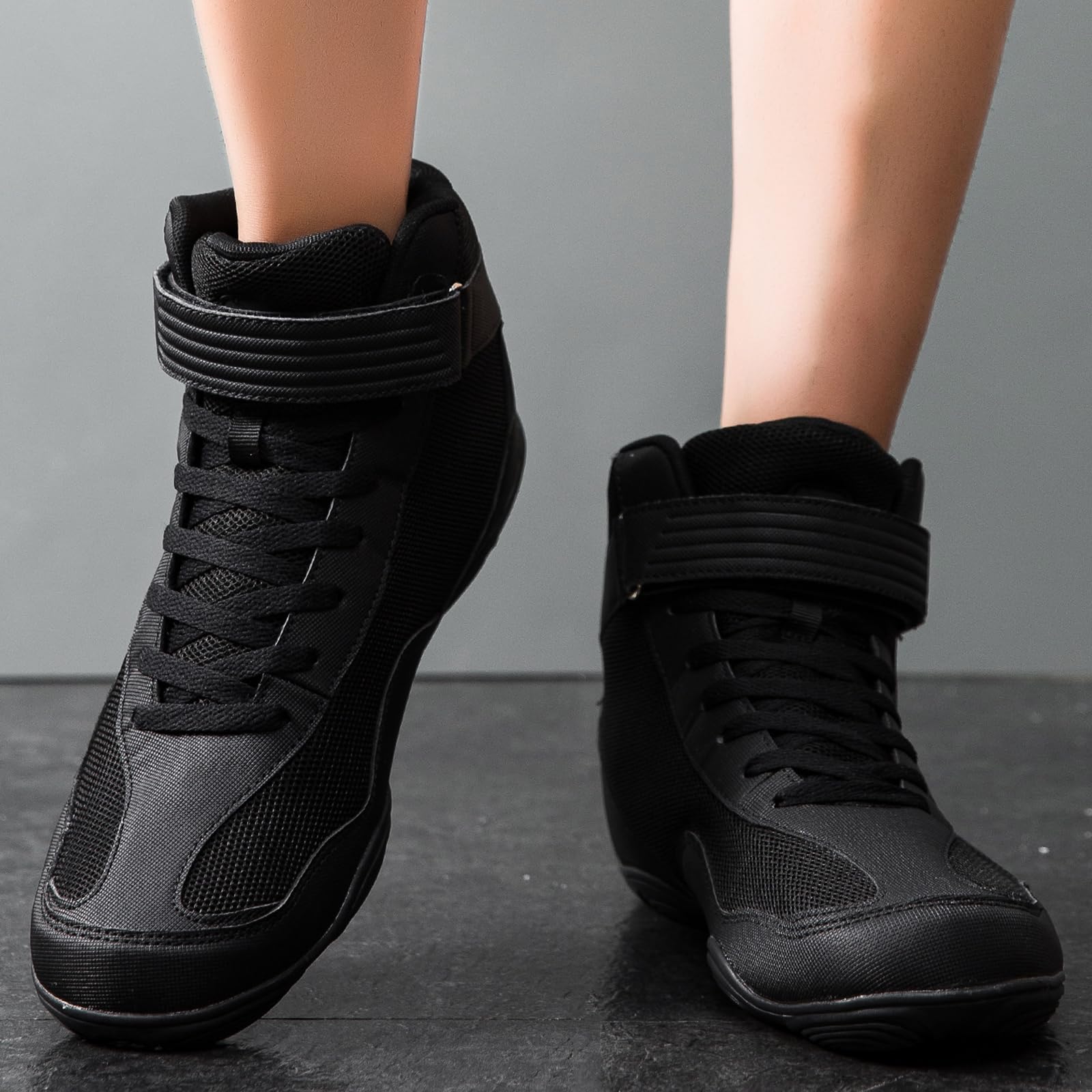 Botas de Lucha para Hombre Zapatos de Lucha Profesional Deportivos Ligeros Zapatos de Boxeo para Entrenamiento físico Wrestling Shoes