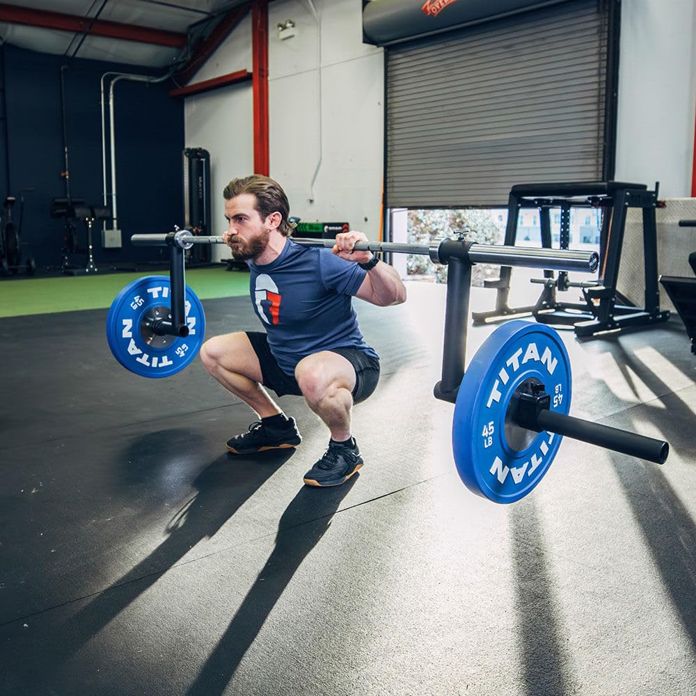 Amazon | Titan Fitnessキャンバーバーアタッチメント、ドロップ高さ15