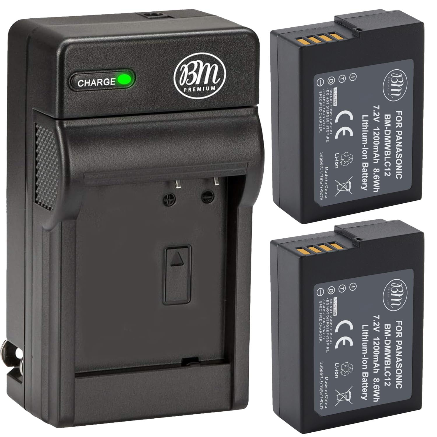Amazon.com: BM Premium High Capacity 2 DMW-BLC12 Batteries and