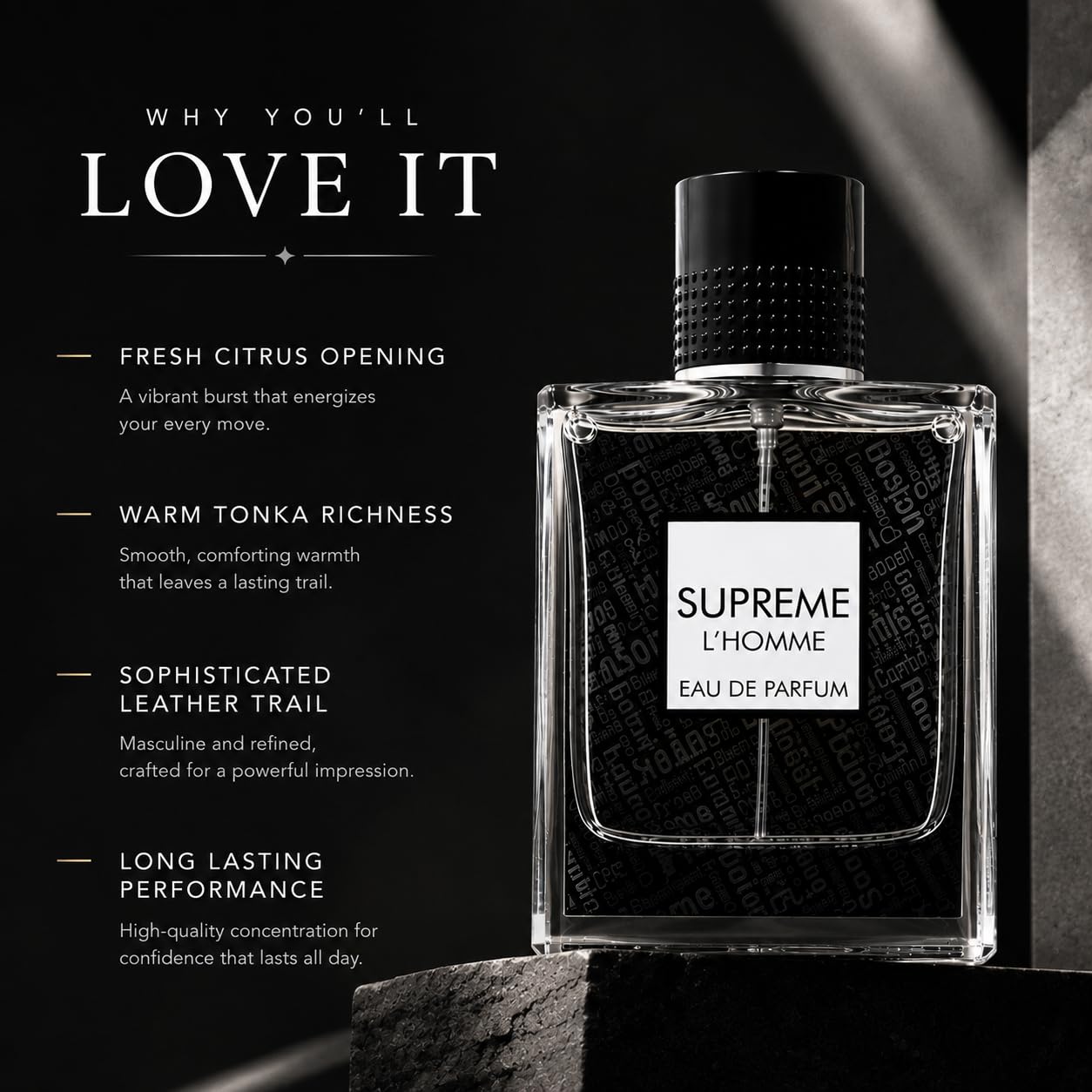 POUR HOMME 百発百中 Amazon.com : Fragrance World Supreme L'homme Eau De Parfum Spray