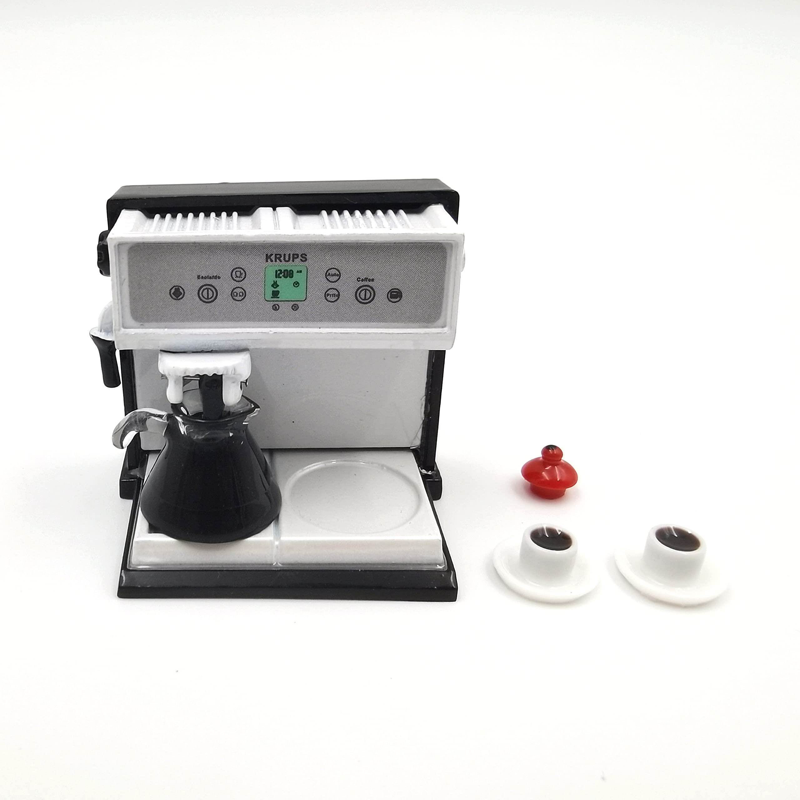 Amazon.com: SXFSE 1:12 Dollhouse Miniature Coffee Machine, Mini