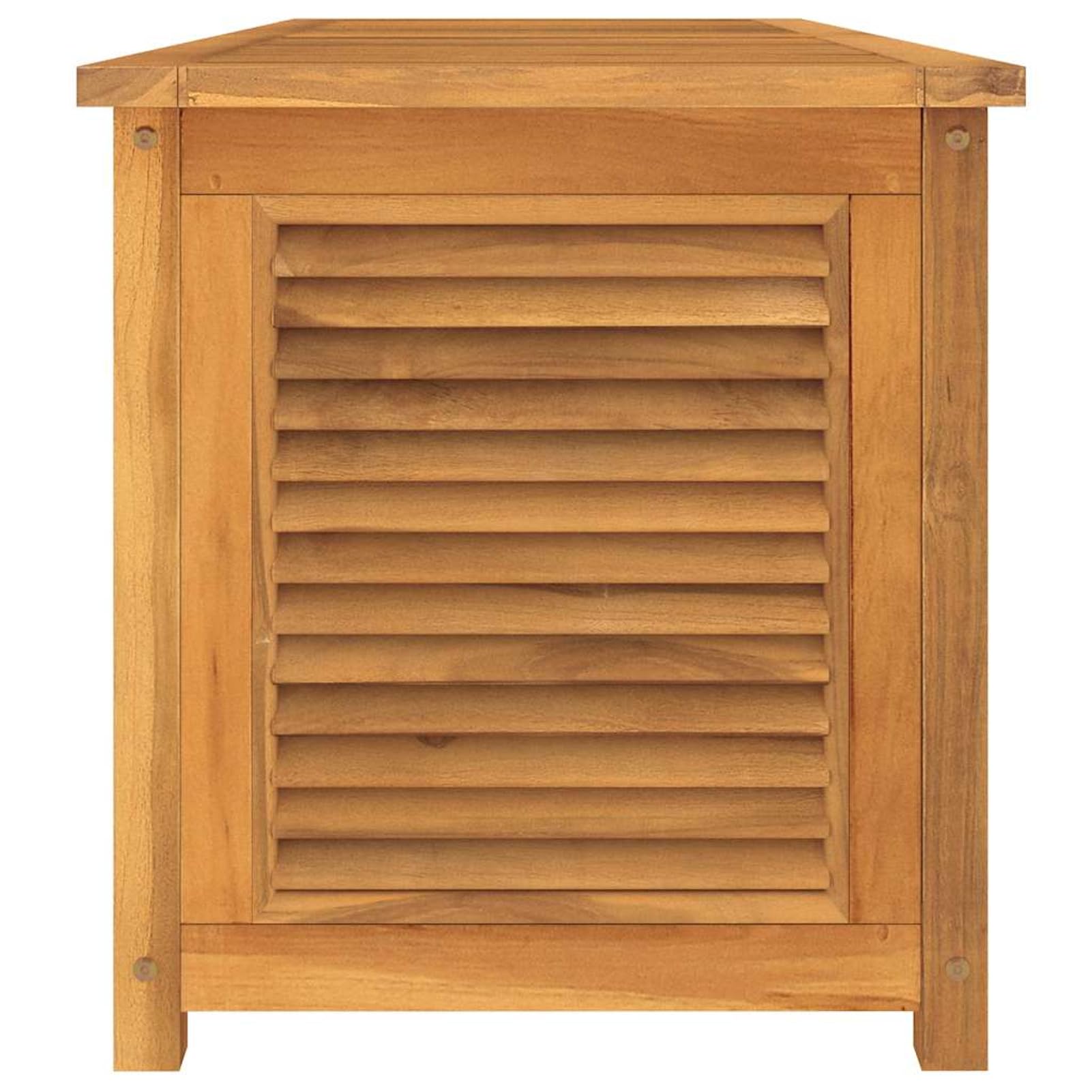 Gecheer Scatola di immagazzinaggio giardino e borsa 150 x 50 x 53 cm in legno massiccio teak, scatola portaoggetti esterna organizer per attrezzi da giardino, cassapanca per cuscini per balcone