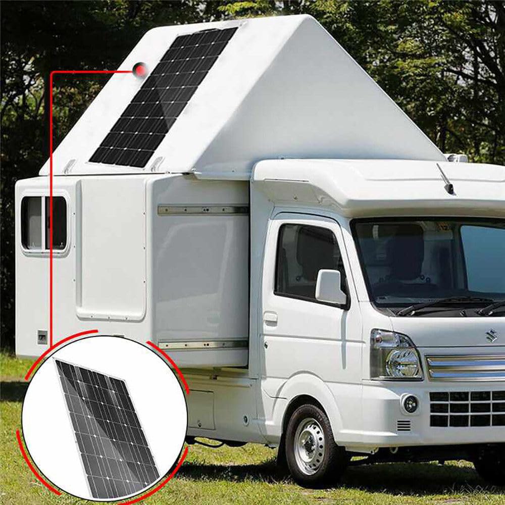 Pannelli solari Flessibili da 400 W 800 W, Pannello Solare monocristallino Impermeabile da 18 V con Controller da 30 A/40 A/50 A/60 A, Alta efficienza (1180 * 540 * 2,5 mm), 4x200