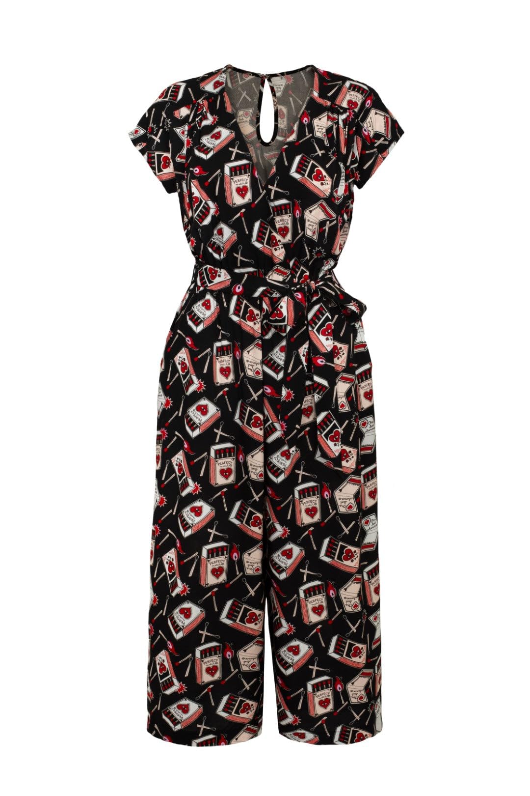 Hell Bunny Perfect Match Jumpsuit Blk