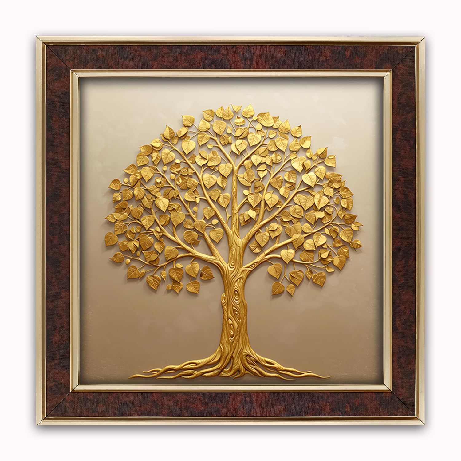 Golden Tree Photo Frame - Elegant Wall Decor -24