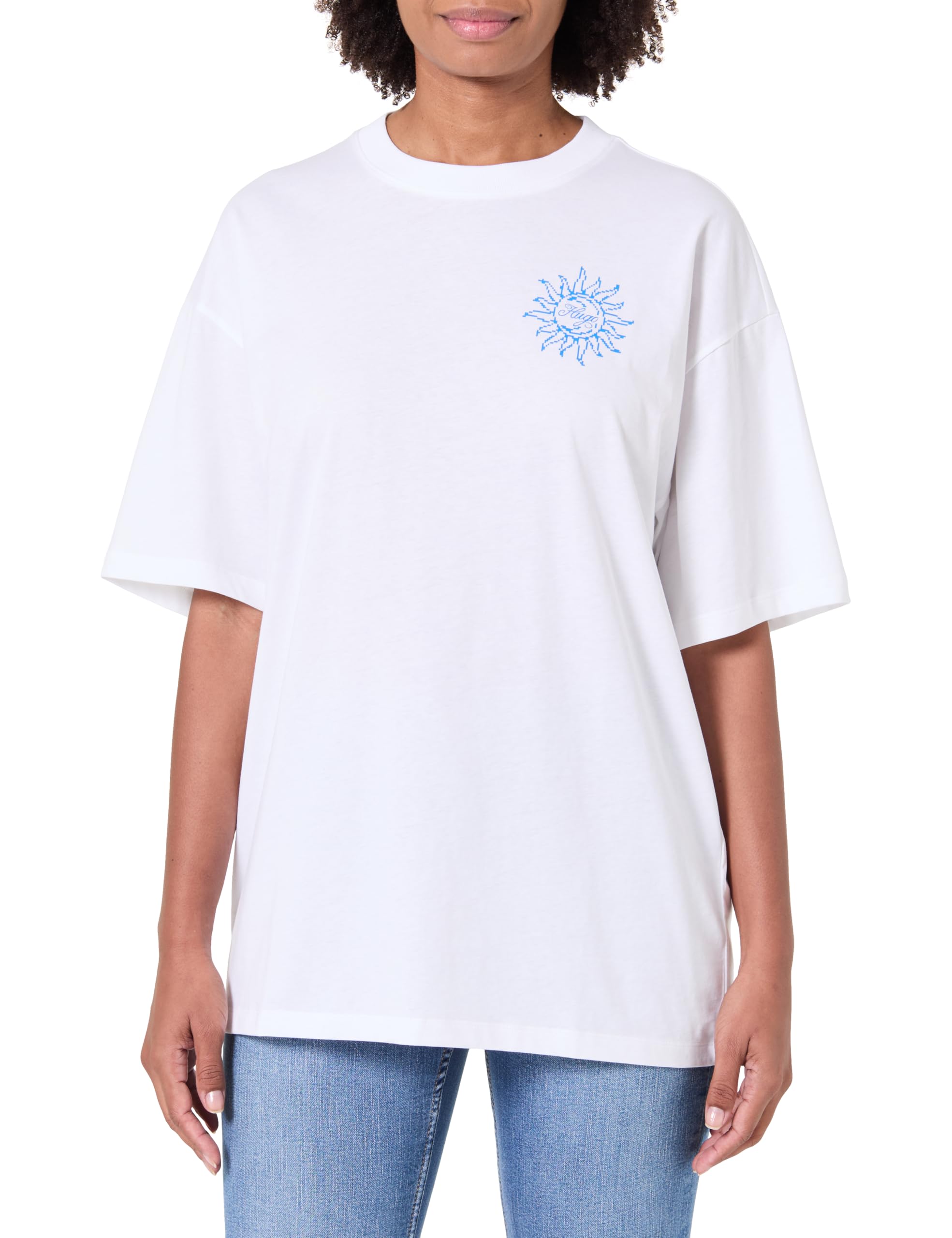 Hugo Oversize_tee_b_5 Camiseta Mujer (Pack de 1)
