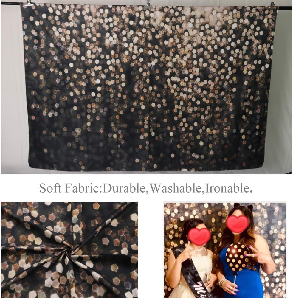 Flash Deals - 60% OFF Allenjoy 8x6ft Gold Bokeh Spots Backdrop for Selfie Birthday Party Pictures Photo Booth Shoot Graduation Prom Dance Decor Wedding Astract Shining Dot (No Glitter) Studio Props Photography Background Review Product Allenjoy 8x6ft Gold Bokeh Spots Backdrop for Selfie Birthday Party Pictures Photo Booth Shoot Graduation Prom Dance Decor Wedding Astract Shining Dot (No Glitter) Studio Props Photography Background