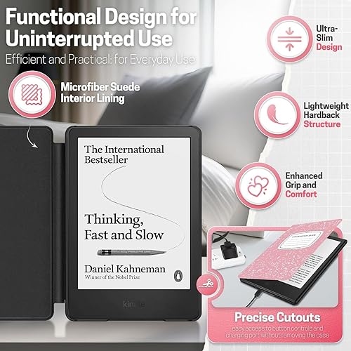 Miniatura 4 de TNP - Funda protectora para Kindle de 6 pulgadas, versión 2024 y 2022 de 11 generación, delgada, ligera, con función de apagado y encendido