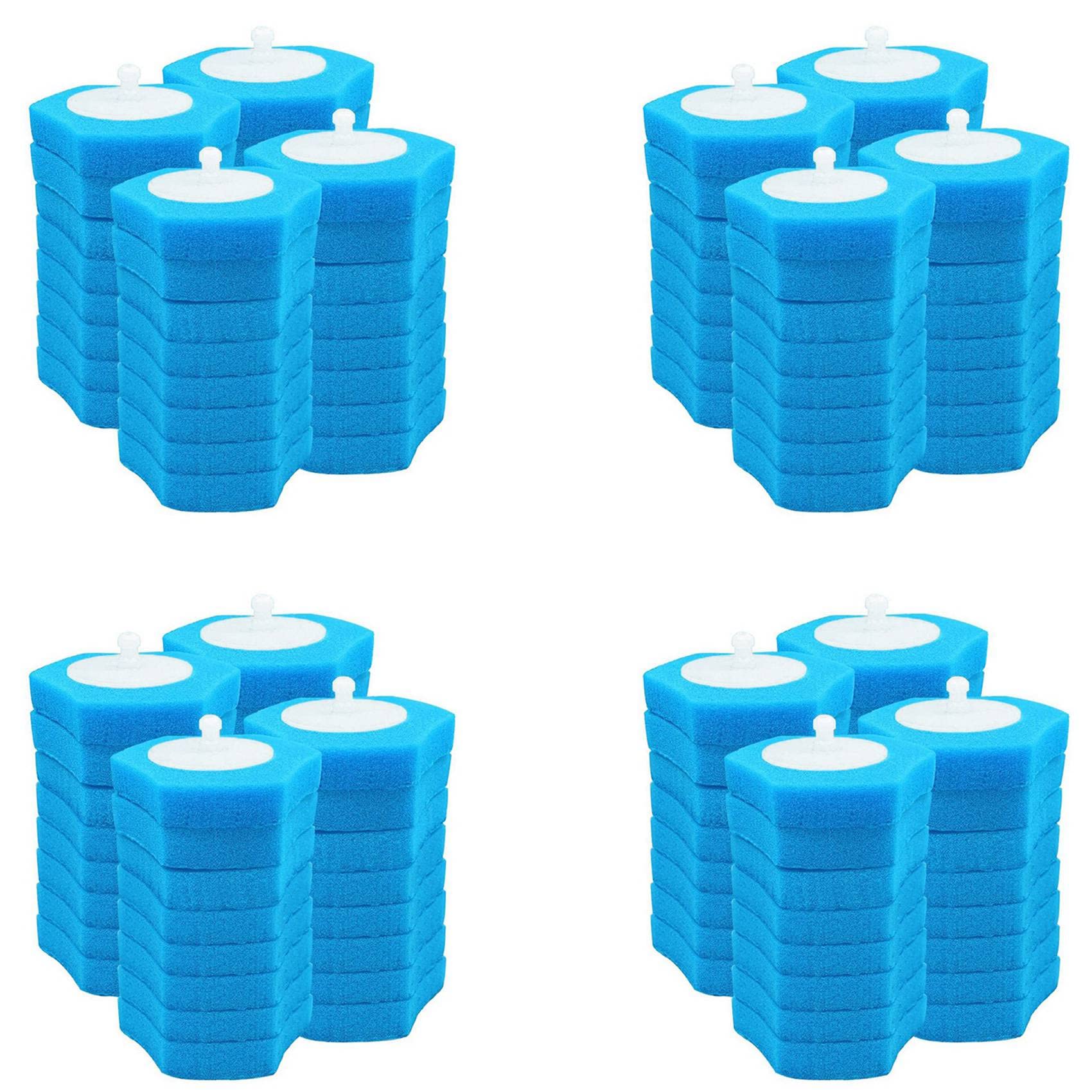 Hndhbfgrt 128 Pcs Toilet Stick Replacement,Toilet Cleaner Replacement,Disposable Toilet Brush Head,Toilet Brush Replacement Head