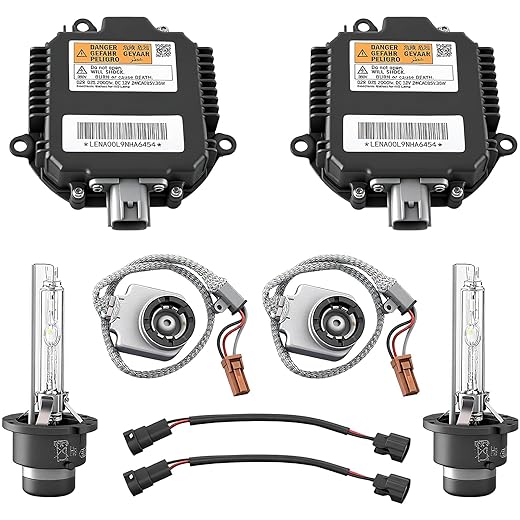2 Sets 28474-89904 Xenon HID Headlight Ballast fit for Nissan Maxima Altima Murano Rogue 350Z, Infiniti G35, G37, FX35 D2S Xenon Headlight Ballast Module Control Unit 28474-89907 28474-89915…