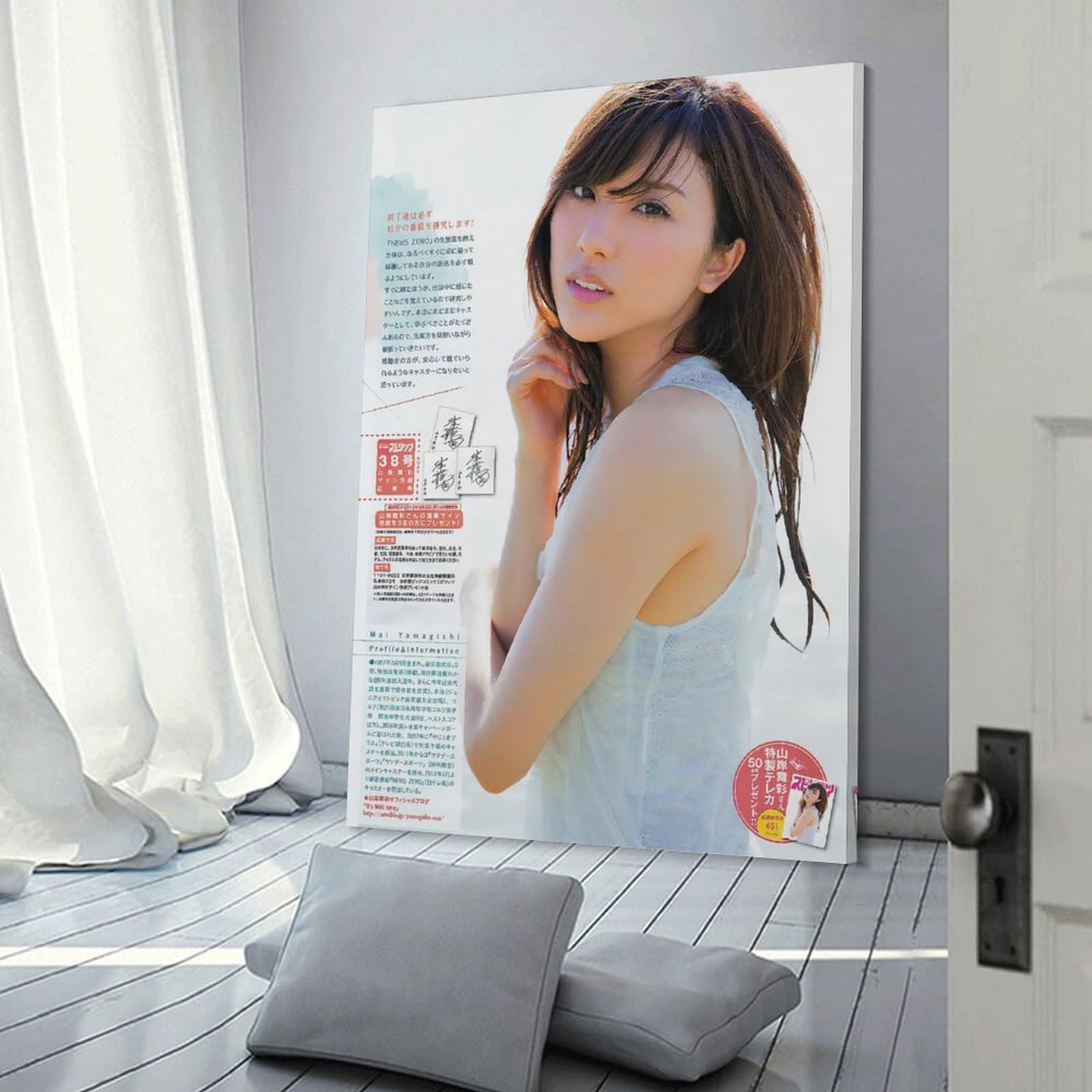 貴重 東レ 水着 キャンペーンガール 直筆サイン入り 山岸舞彩 ポスター 看板 貴重 東レ 水着 キャンペーンガール 直筆サイン入り 山岸舞彩 ポスター