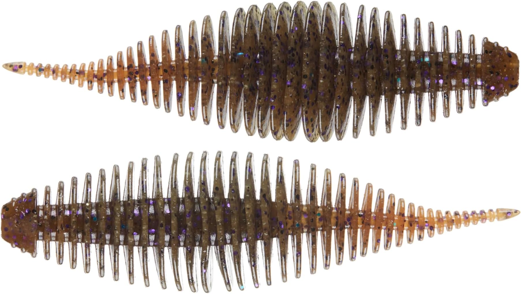 GEECRACKBellows Shad AJ's Juice 3.8" Bass Fishing Lure, 5 Pack