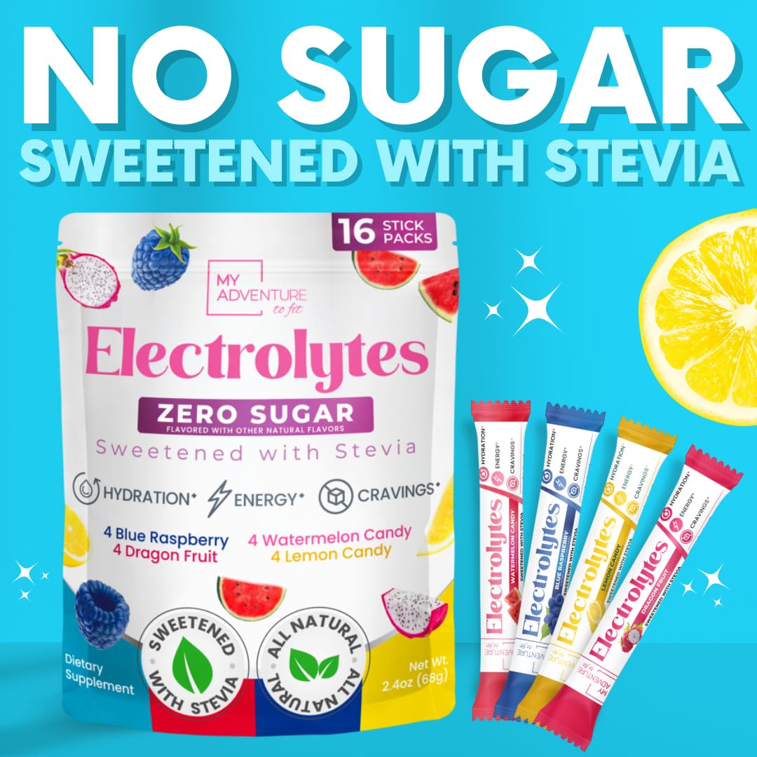 Electrolytes Powder Packets Variety Pack – Sugar Free Hydration Drink Mix — Amazon image 9