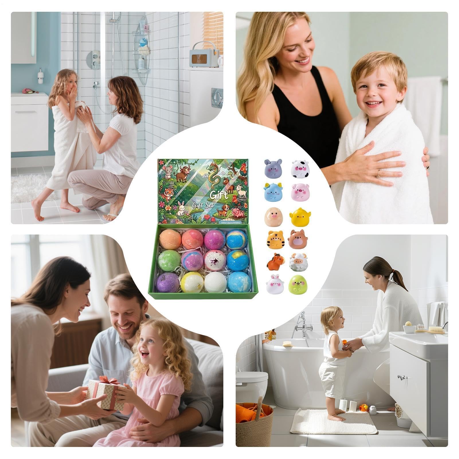 Pianka do Kąpieli dla Dorosłych 12 sztuk zapachowy oczyszczający