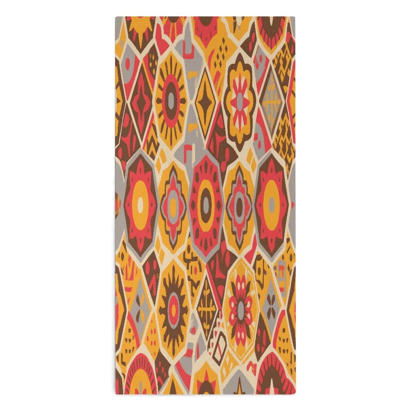 YUXBVKRS Geometric Pattern Hand Towels for Bathroom 14x29 Inch