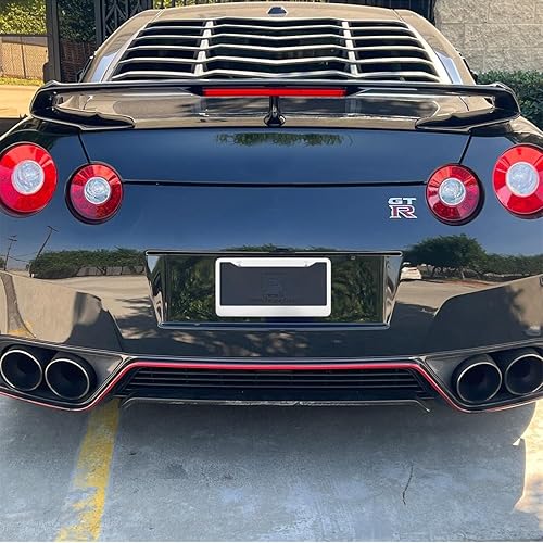 Miniatura 5 de Marco de matrícula para automóvil, 2 marcos de matrícula delanteros y traseros impermeables mate con tornillos antirrobo, juego universal para la