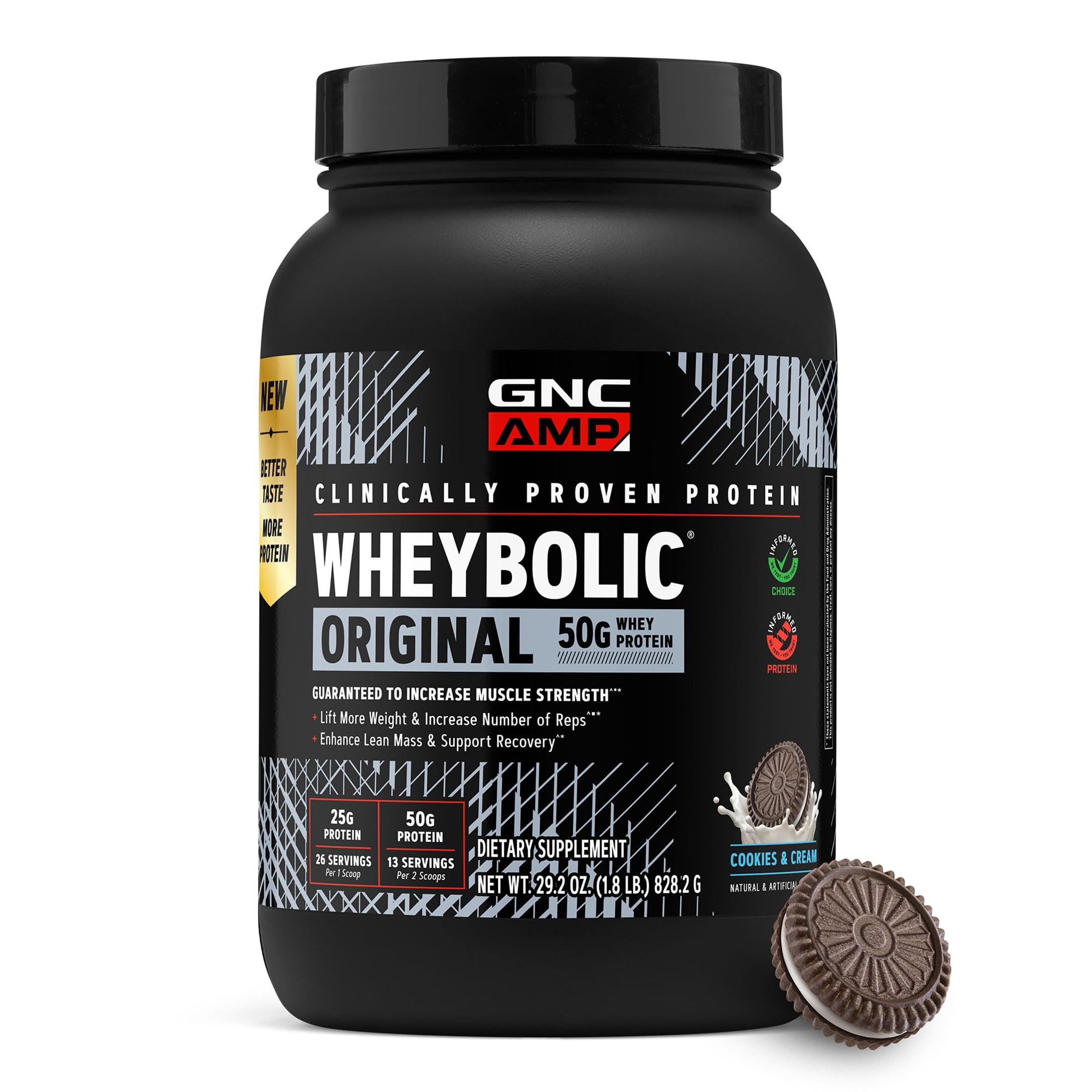 GNC AMP New Wheybolic, Classic Vanilla, 28 oz, 13 Servings — Amazon image 11